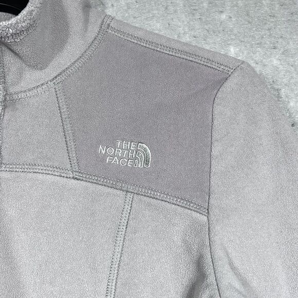 The North Face Jacket Womens Medium Gray Coat Never Stop Exploring Fleece Lined - Picture 3 of 12